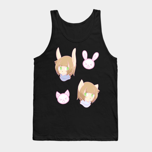 Mimi and Nyami Tank Top by VisceraKing